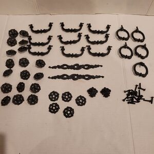 Vintage mid century modern drawers pulls pull handles MCM home decor hardware